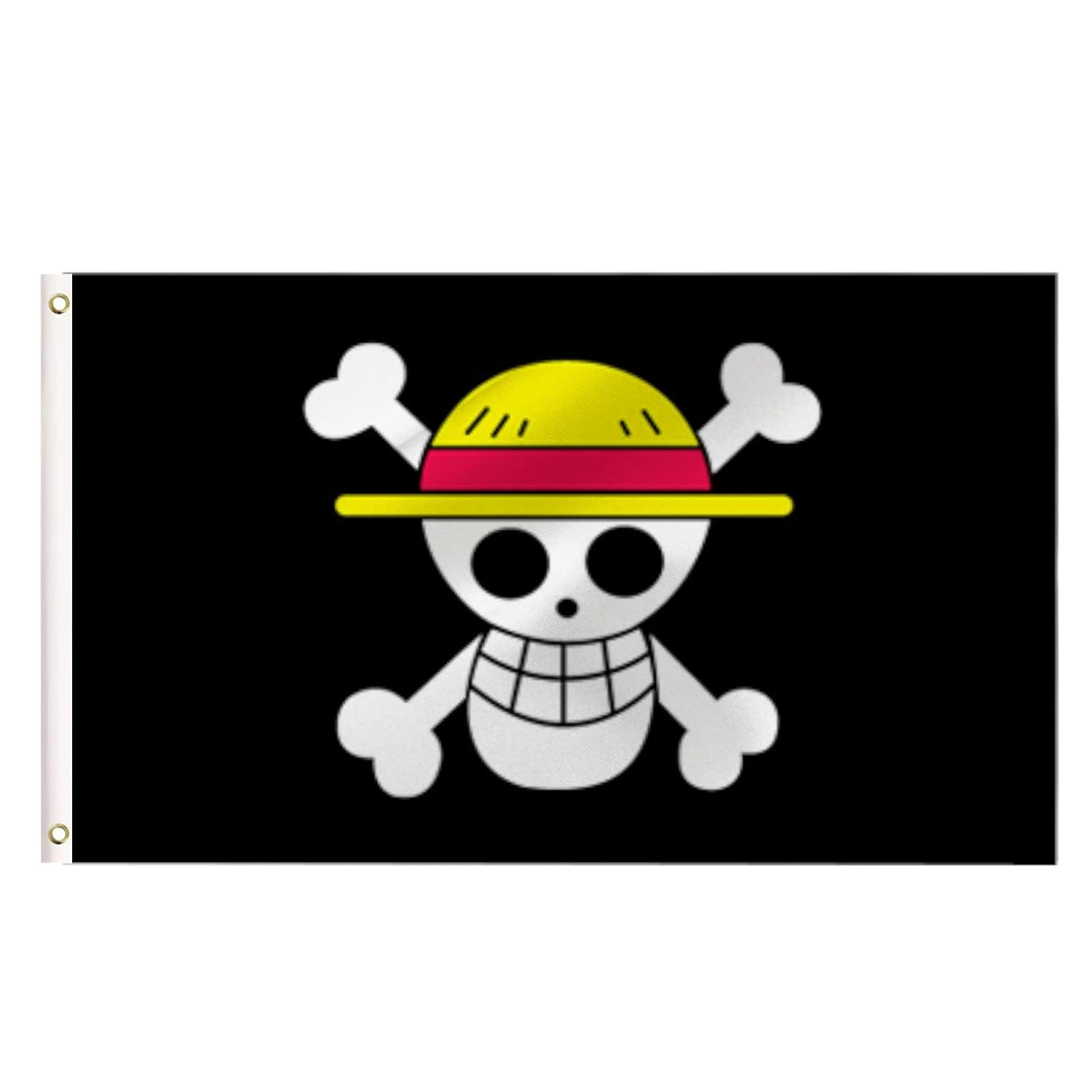 LARGE Jolly Roger King Flag, 3X5Ft Pirate Flags Banner for Indoor Outdoor Decoration of Canada Yards.Parade or Express Mood