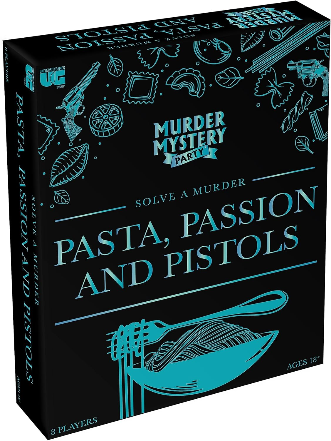 University Games - Pasta, Passion and Pistols Murder Mystery Party Game image number 4