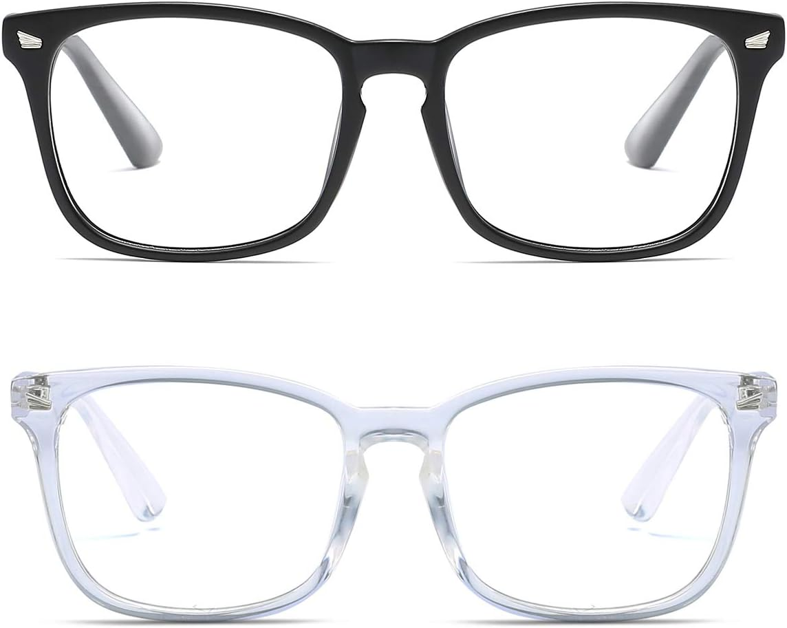 Aisswzber Wayfarer Readers Eyeglasses Square Non- Plastic Unisex Lens Eye Glasses