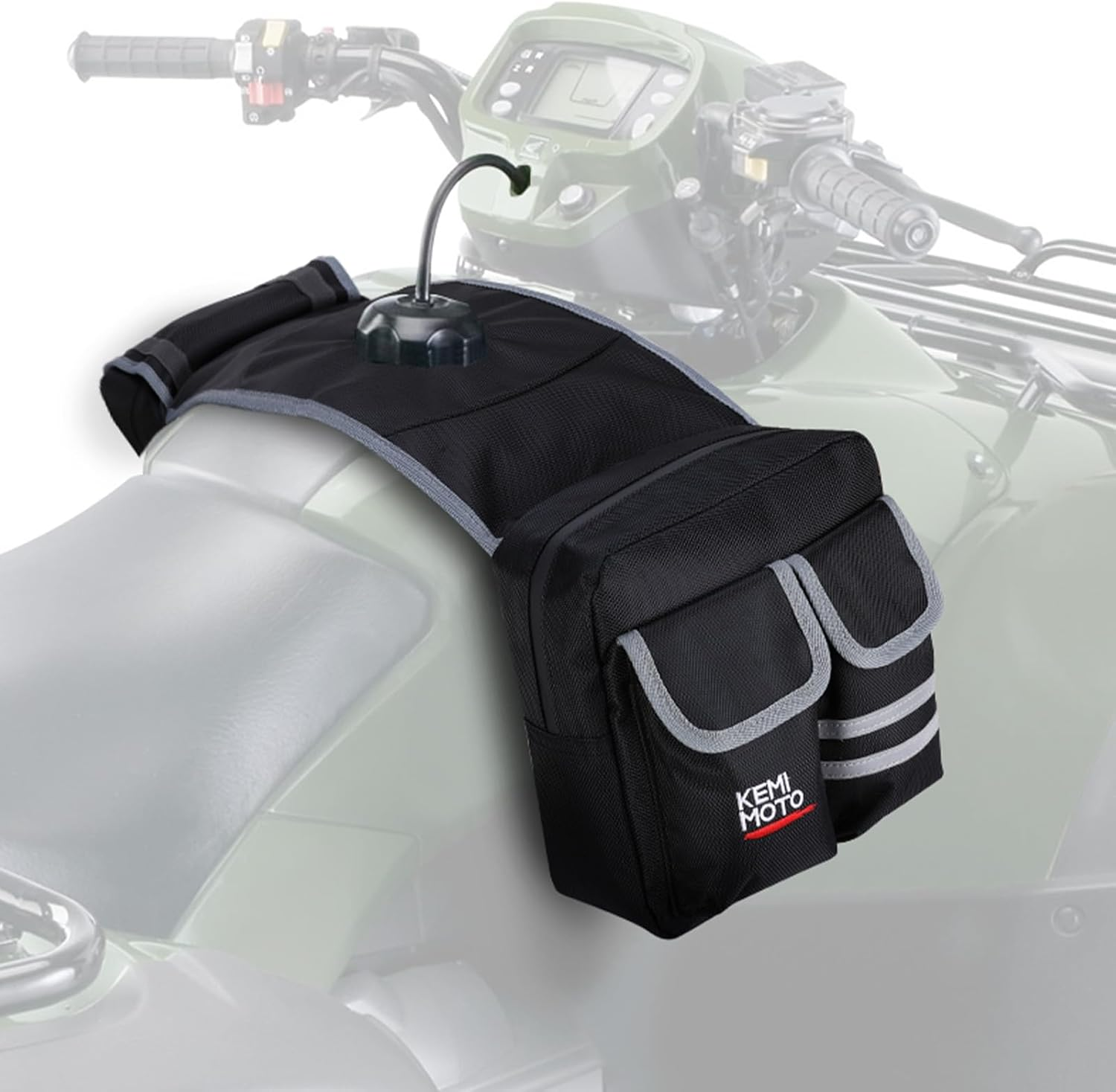 KEMIMOTO ATV Tank Bag Waterproof Cooler ATV Accessories Motorcycle Saddle Bag Compatible with Most ATV and Snowmobile Bicycle