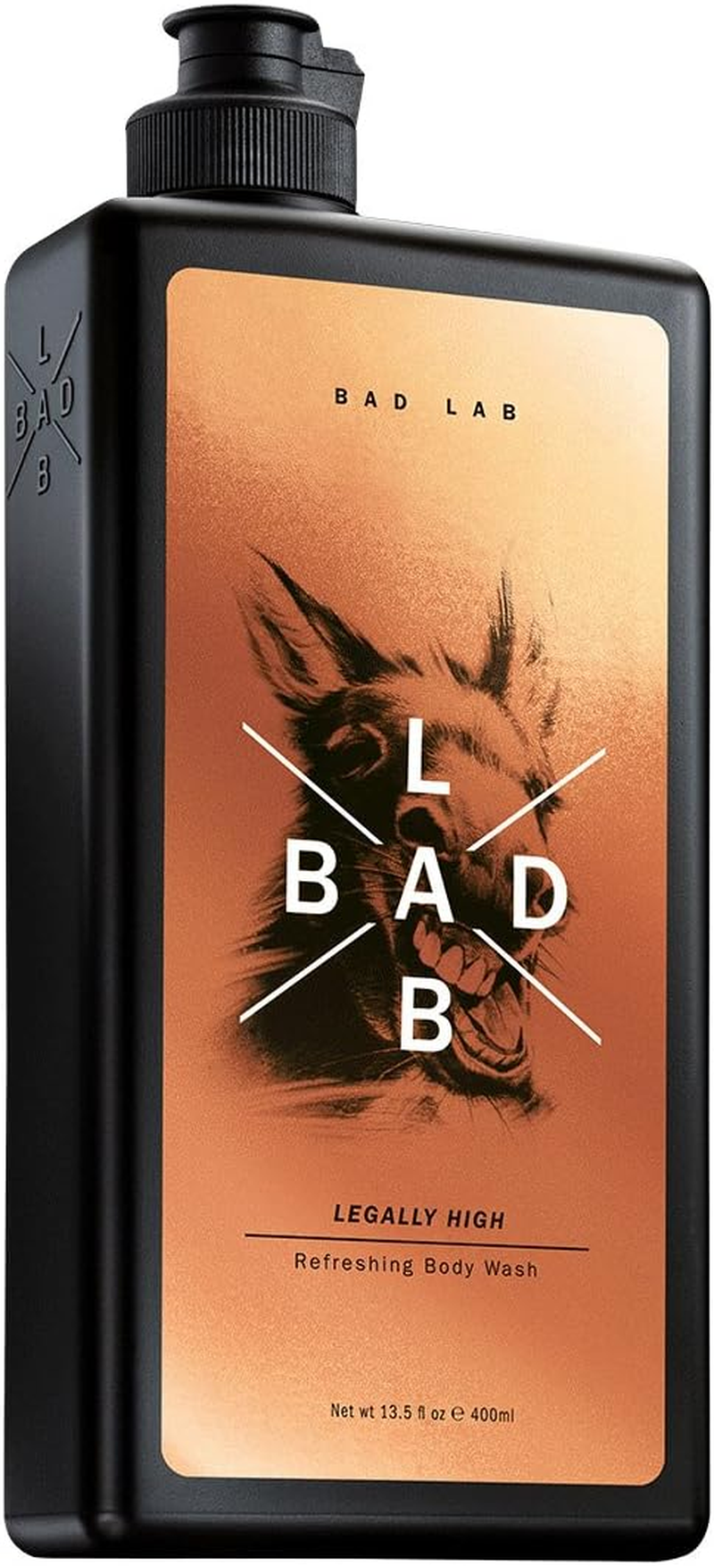 Bad Lab Legally High Antibacterial Body Wash for Men - Cool, Re-Energises, Fresh Feeling Suitable for All Skin Types (13.5 Oz) image number 2
