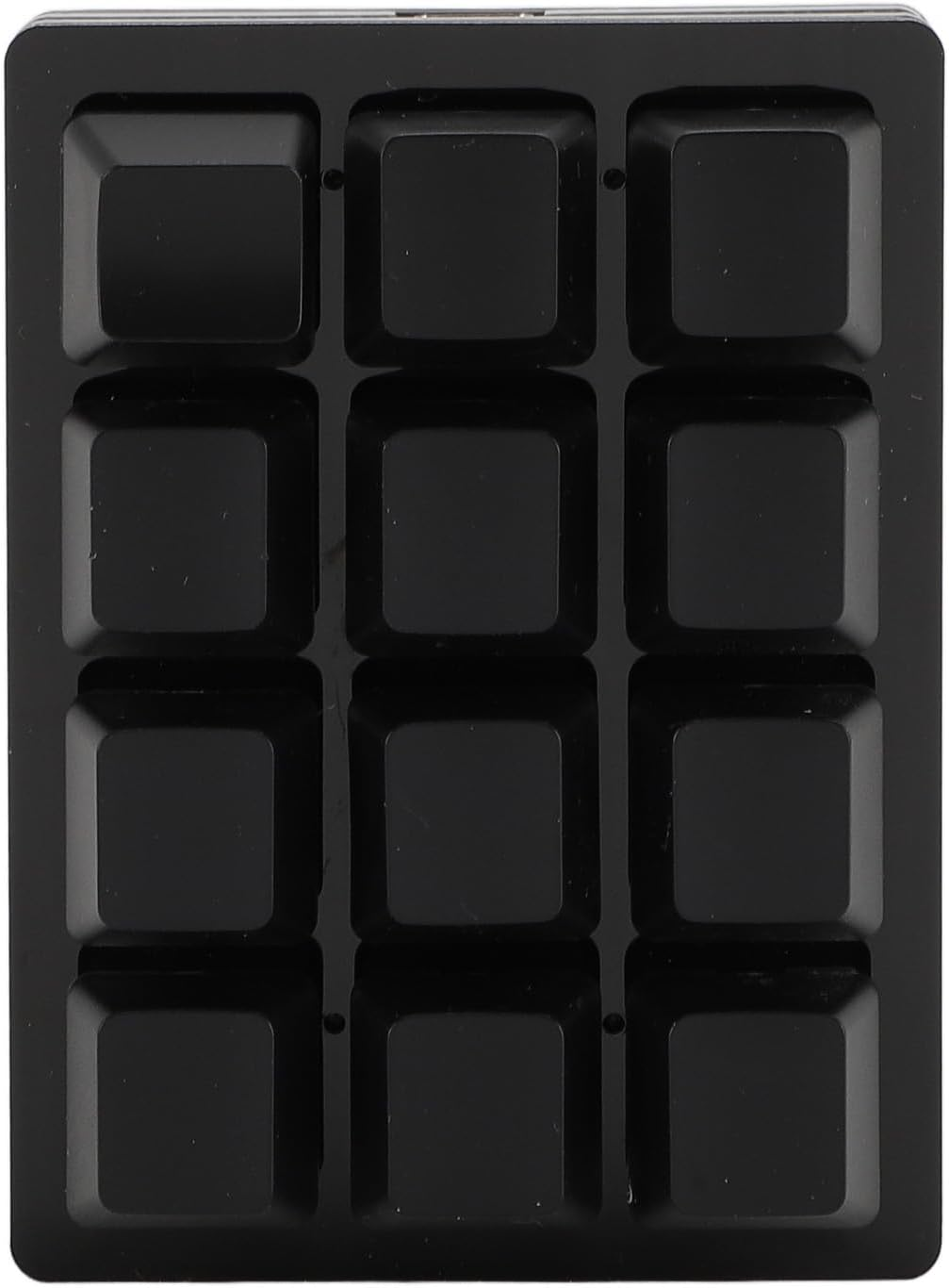 12 Key Mechanical Keyboard, Programmable Macro Keyboard Multifunction Portable for School for Home (Black)
