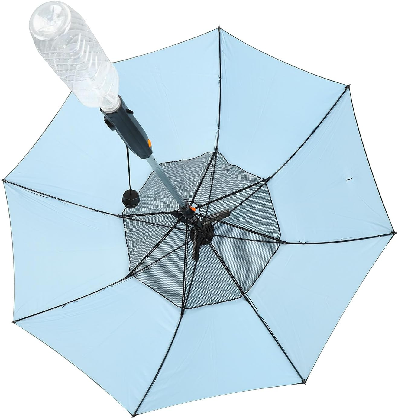 3 in 1 Umbrella with Fan and Spray, Sun Umbrella Uv Protection with 8 Ribs, Portable Cooling Umbrella Golf Umbrellas for Outdoor Summer image number 2