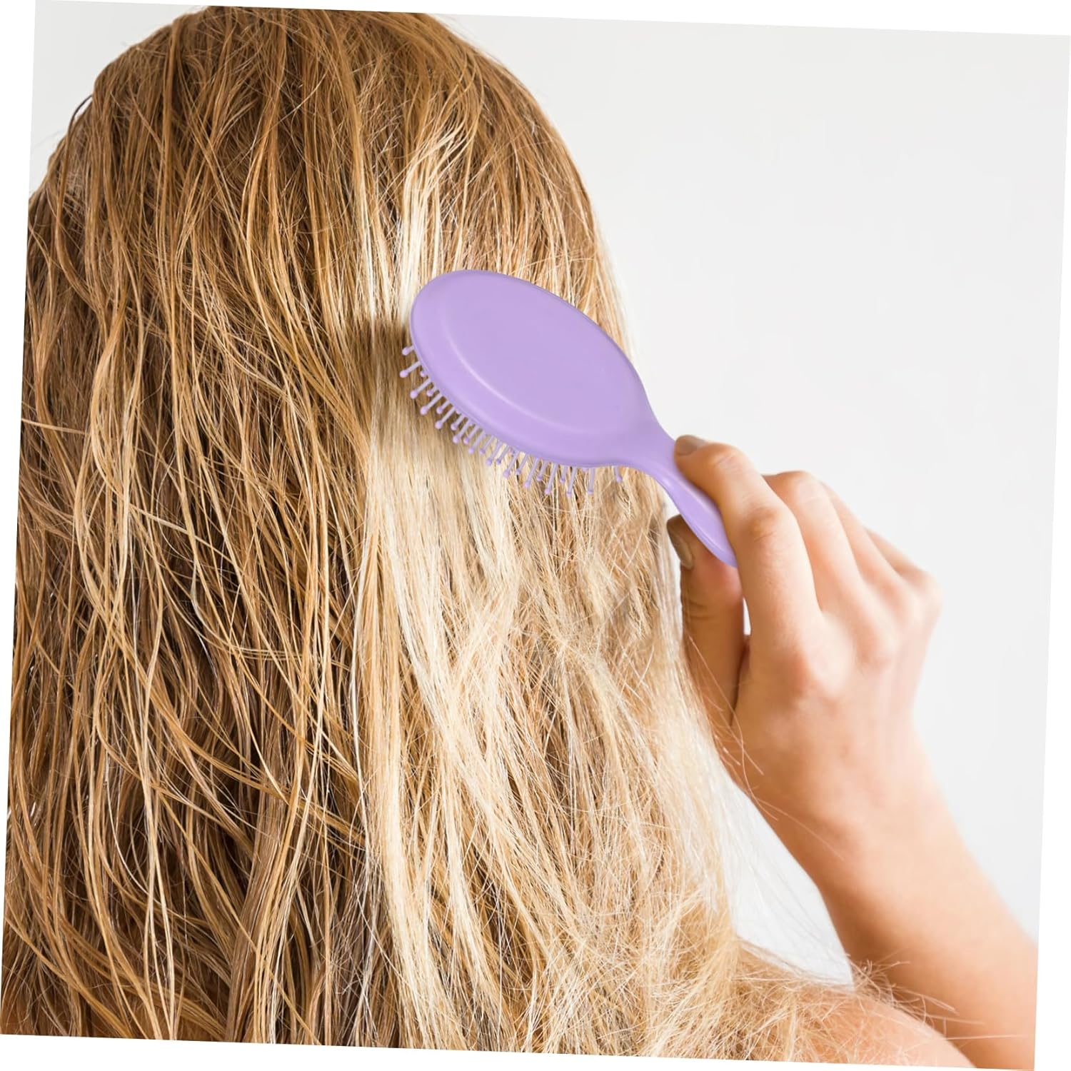 WOFASHPURET 16 Pcs Mini Detangler Hair Brushes for All Hair Types Travel Friendly Small Comb with Sturdy Material Portable in Vibrant Colors for Adults image number 4