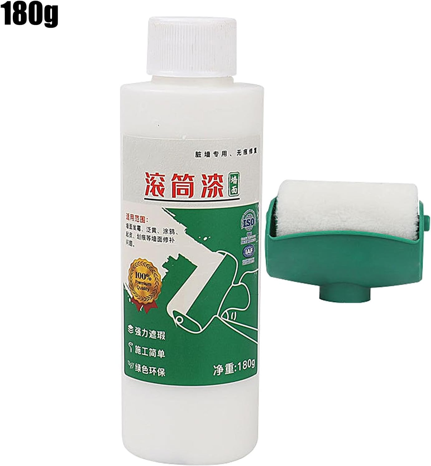 Wall Repair Paste Roller - Strong Coverage White Paint Roller, Wall Repair Roller Paint, White Paint for Walls, Multi-Purpose Home Remodeling Solution for Wall Repair, Wall Repair image number 5