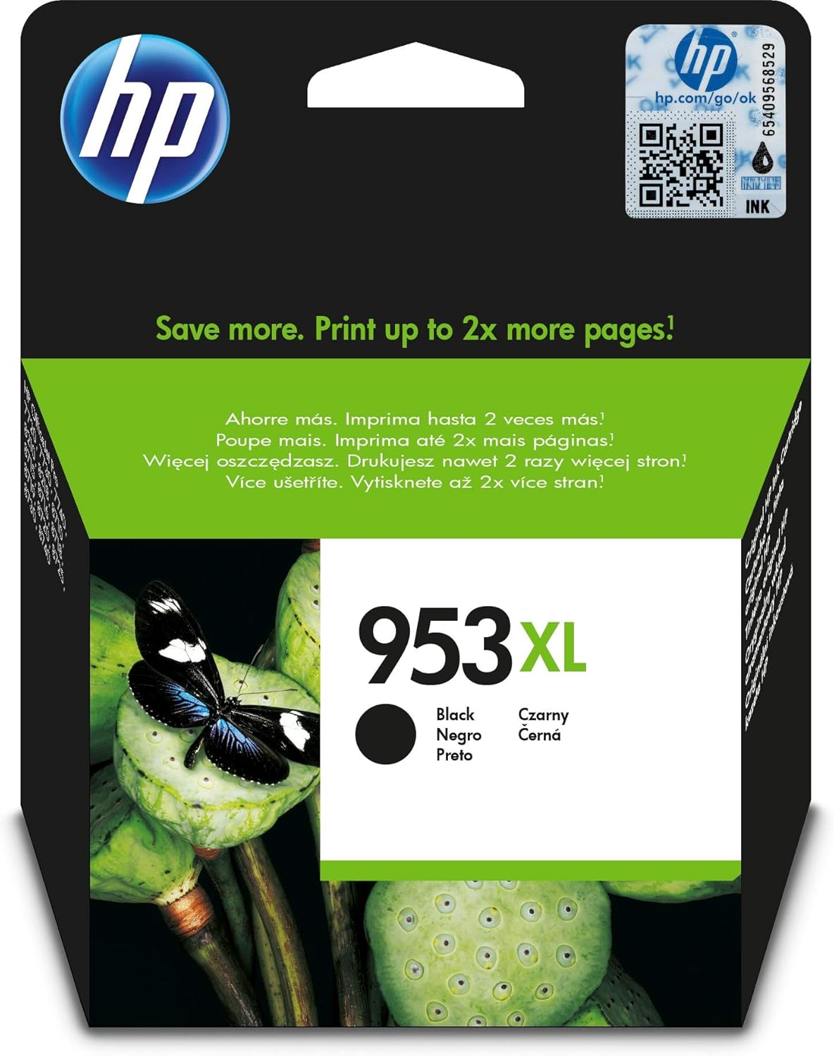 HP 953 F6U14AE, Yellow, Original Ink Cartridge, Compatible with HP Officejet Pro 7720, 7730, 7740; Officejet Pro Series 8000 Inkjet Printers