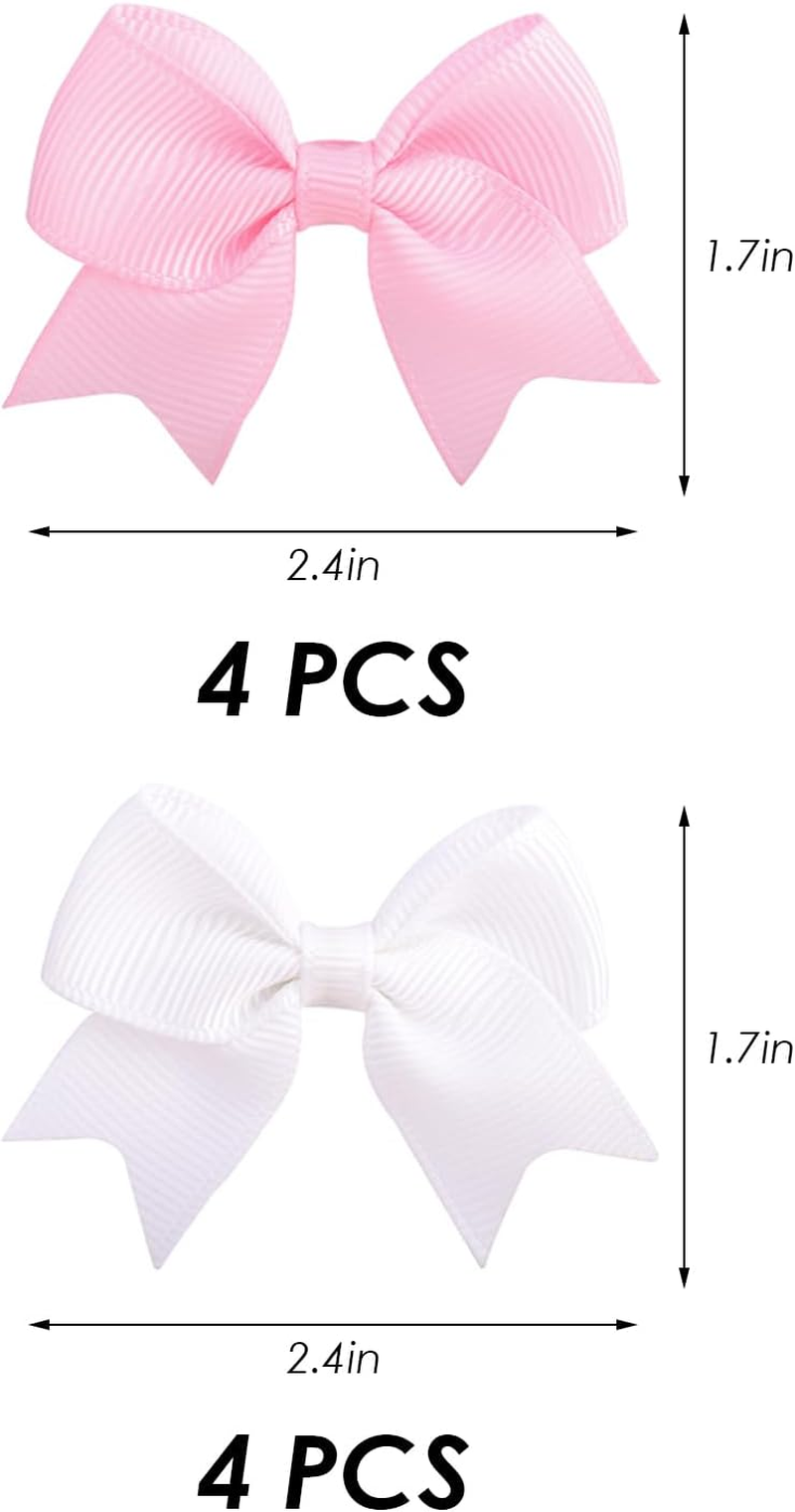 8 Pieces Bow Hair Pins, Cute Minimalist Hairpin, Girls Hairstyle Accessories, Hair Fixing Accessories