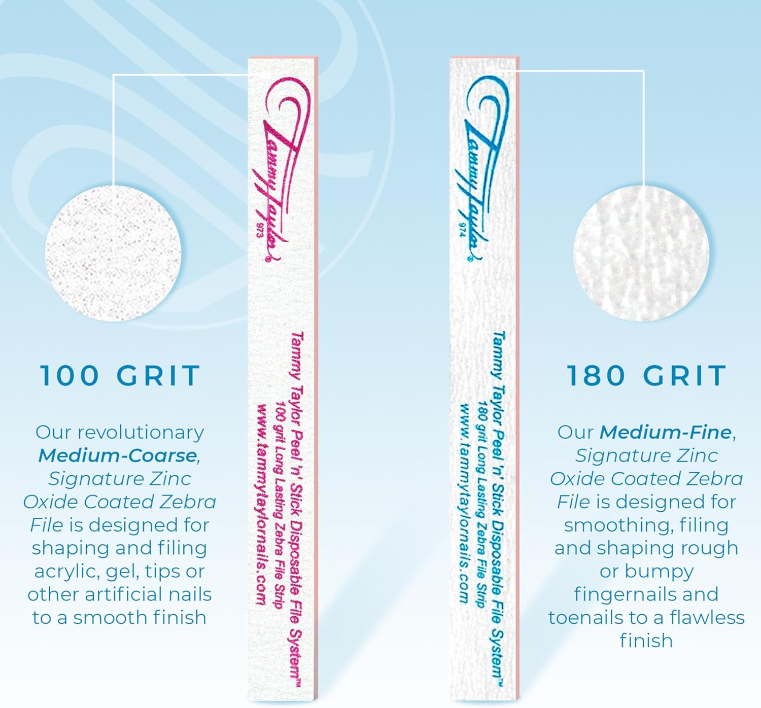 Tammy Taylor Peel 'N' Stick Long Lasing Zebra File 180 Grit 10-Pk image number 6
