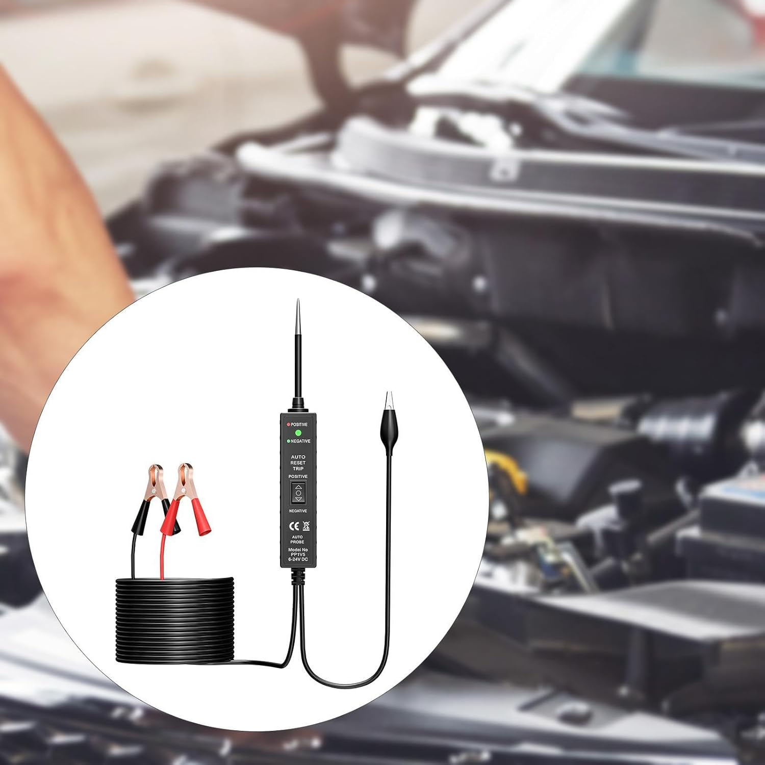 Automotive Electrical Circuit Tester Automotive Testing Gift Versatile Supplies Men Car Power Tester for Trailers Truck RV image number 3