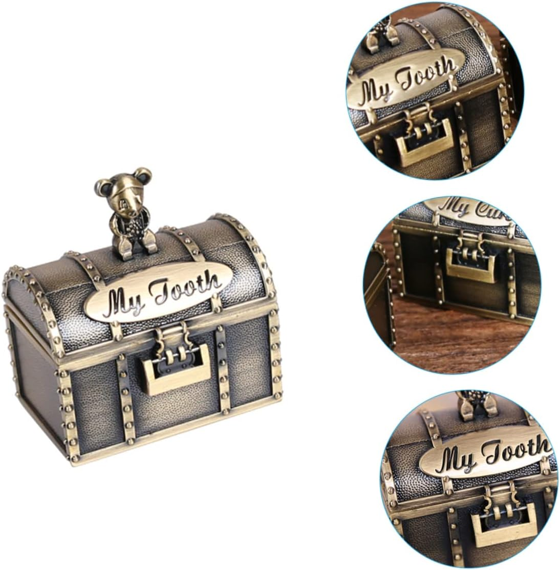 2Pcs Fetal Hair Storage Box for Newborn Teething Tooth Box Born Essentials for Boys and Girls image number 6