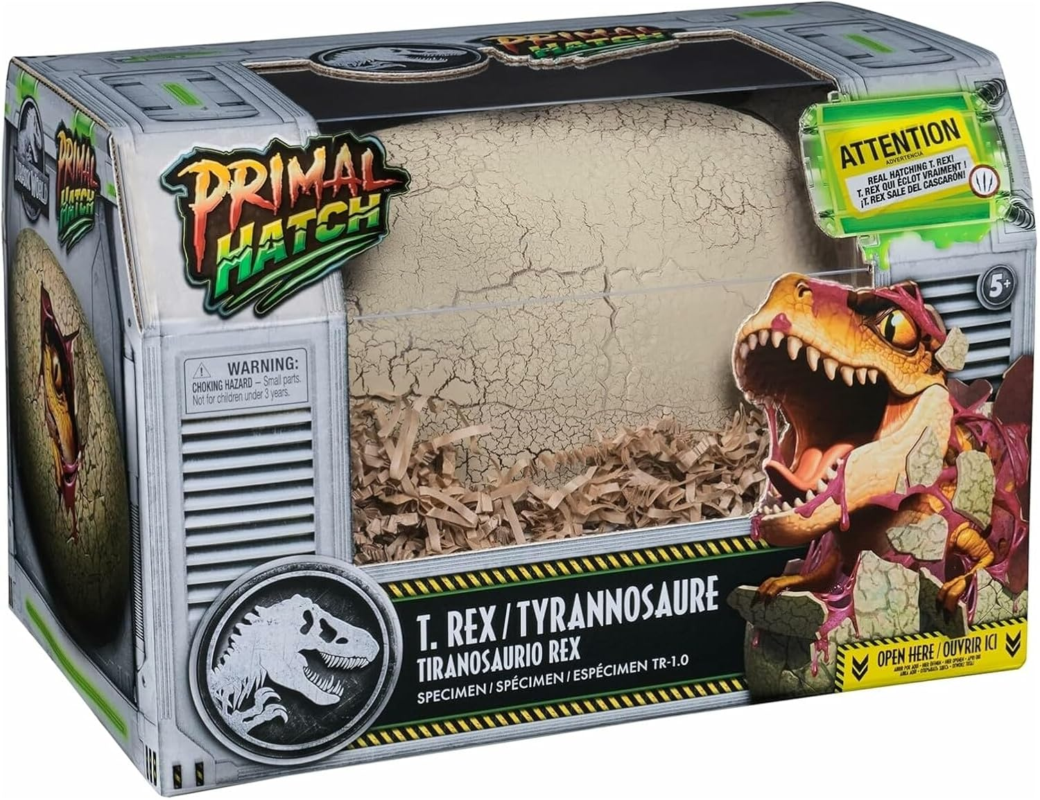 Jurassic World Primal Hatch Interactive Toy Dinosaur & Egg, Hatch & Train Your Own Baby Dino with 100+ Sounds & Reactions, Kids Toys for Boys & Girls Aged 5 & Up image number 1
