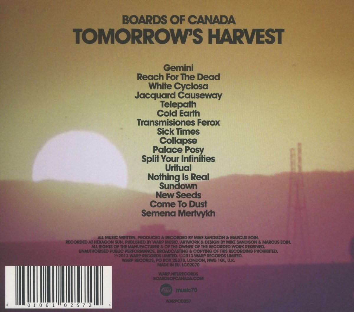 TOMORROWS HARVEST image number 2