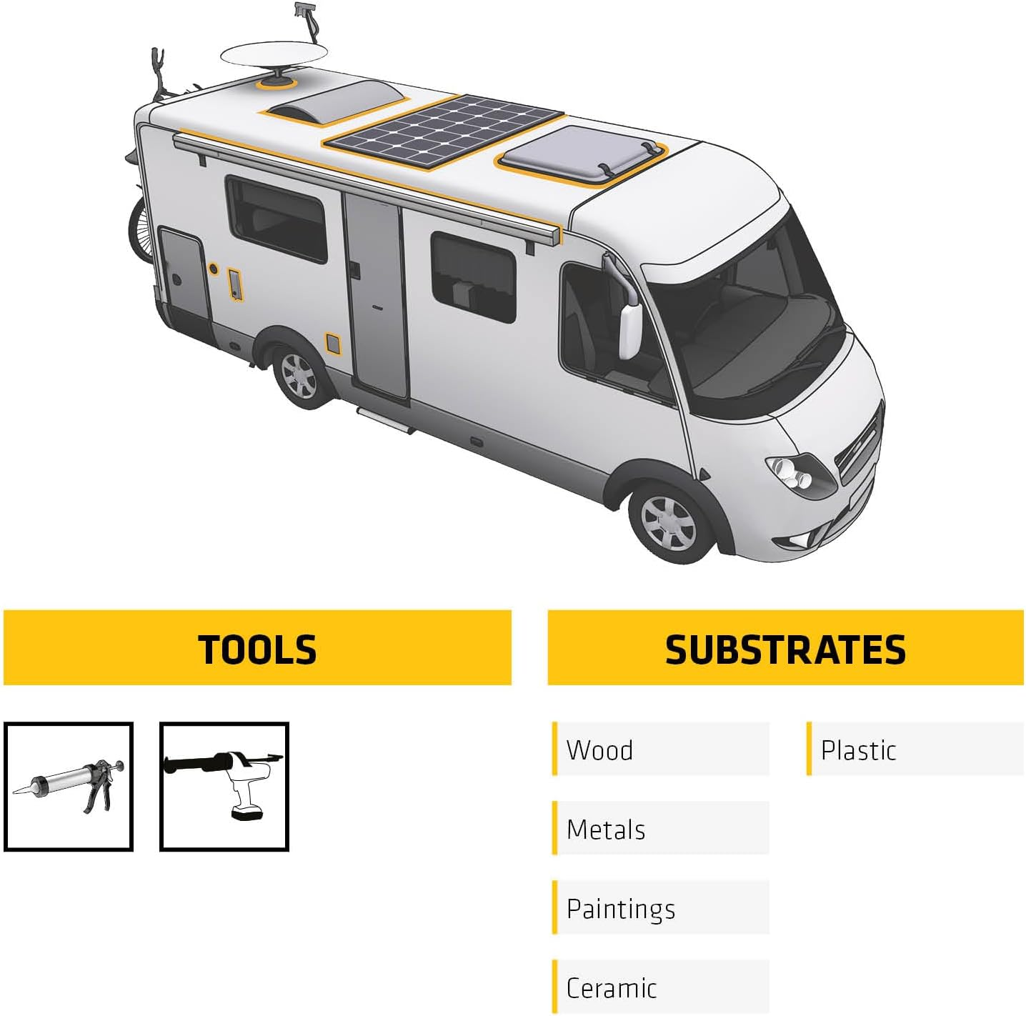 SIKA - Sealant and Adhesive - Sikaflex 521 UV - White - Weather Resistant Sealant - for Interior and Exterior Use - Isocyanate Free - 300Ml image number 4