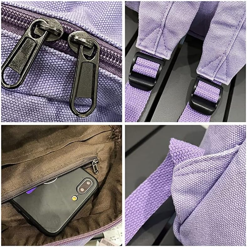 MININAI Mini Backpack for Women Men Small Aesthetic Canvas Bag Work Backpack Cute Backpack Purse Casual Daypack