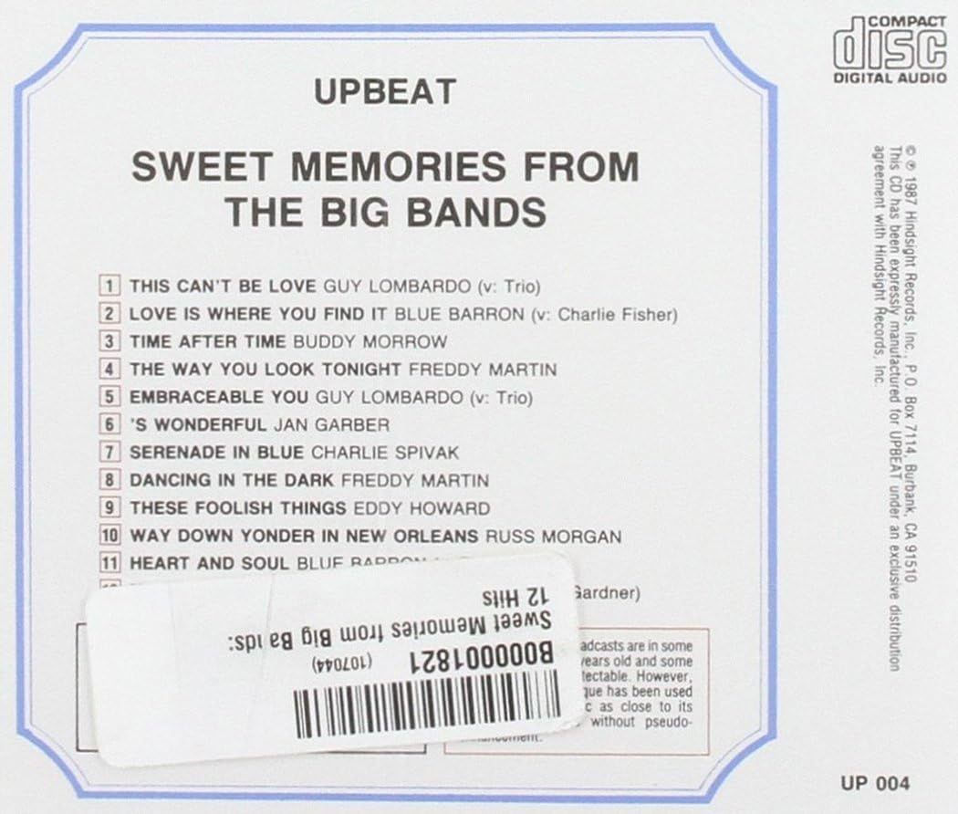 Sweet Memories from the Big Bands