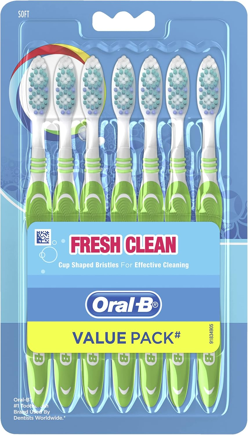 Oral-B Fresh Clean Manual Toothbrush Soft, 7 Pack image number 3