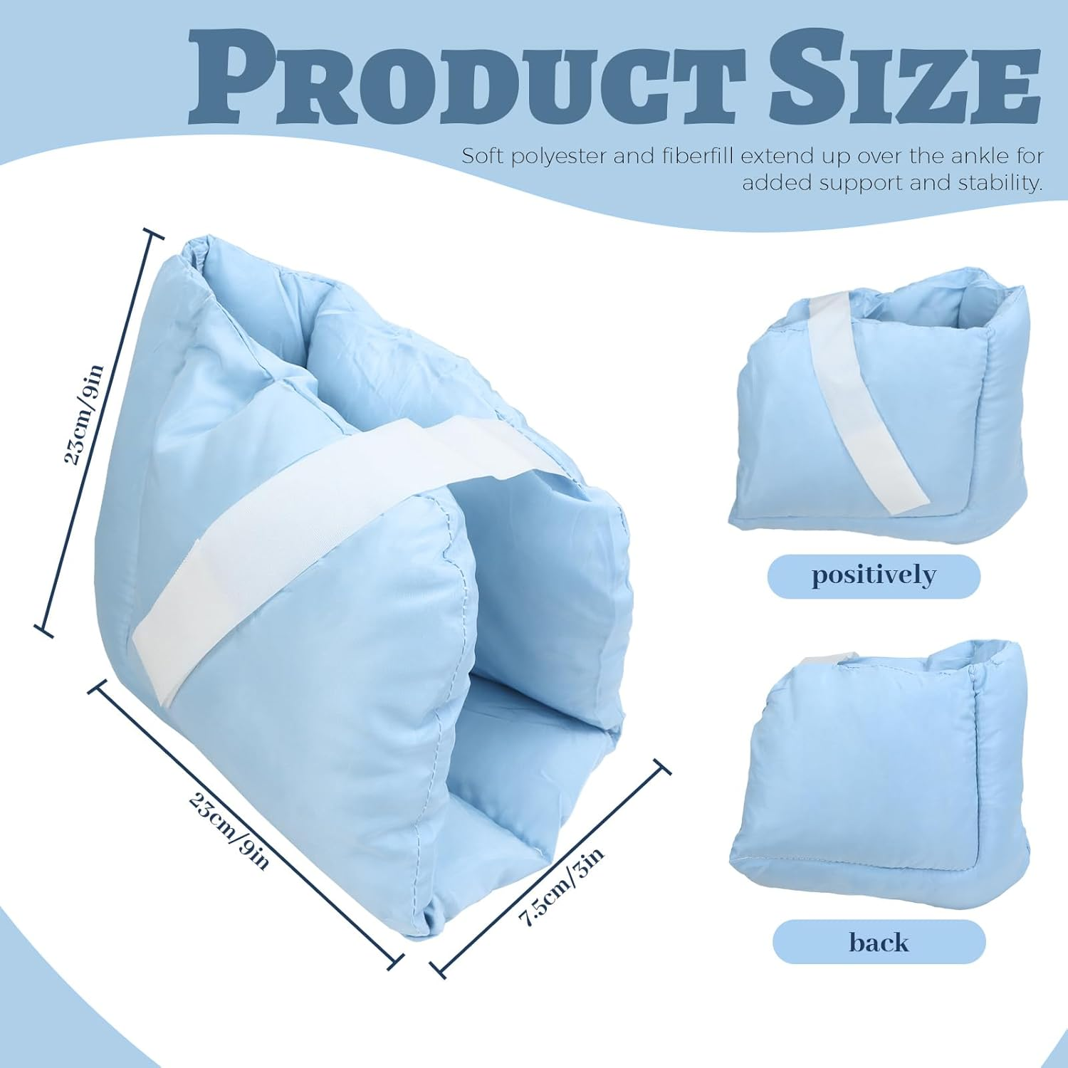 1 Pair Heel Protectors Cushion, Assistive Heel Protectors, Heel Pillows Pads, Foot Boot for Injuries for Pressure Sores, Heel Cushion Protector Pillow to Relieve Pressure