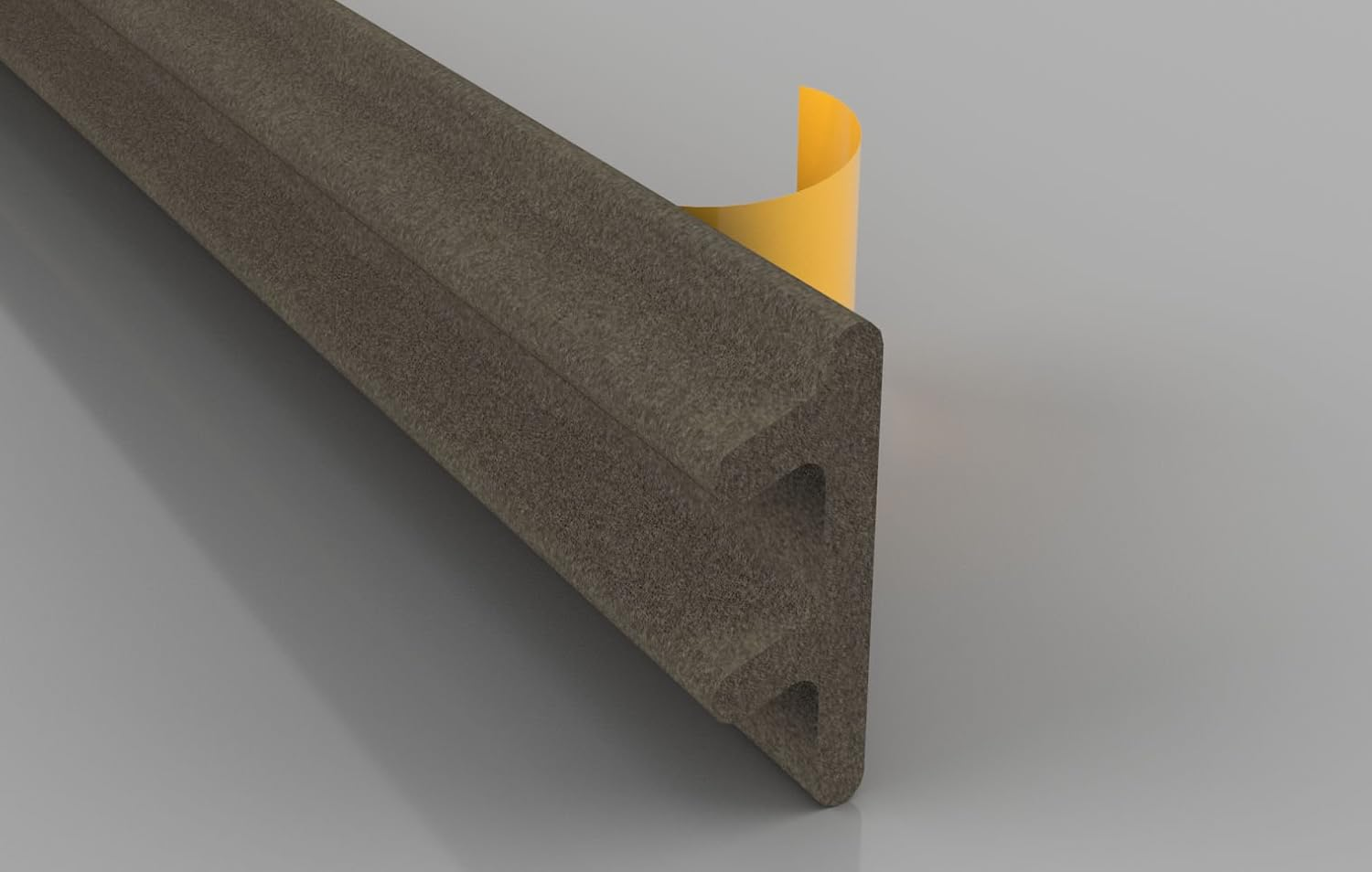 STORMGUARD Brown 05SR779006MB 6 M Acoustic Silent Seal and Draught Excluder image number 2