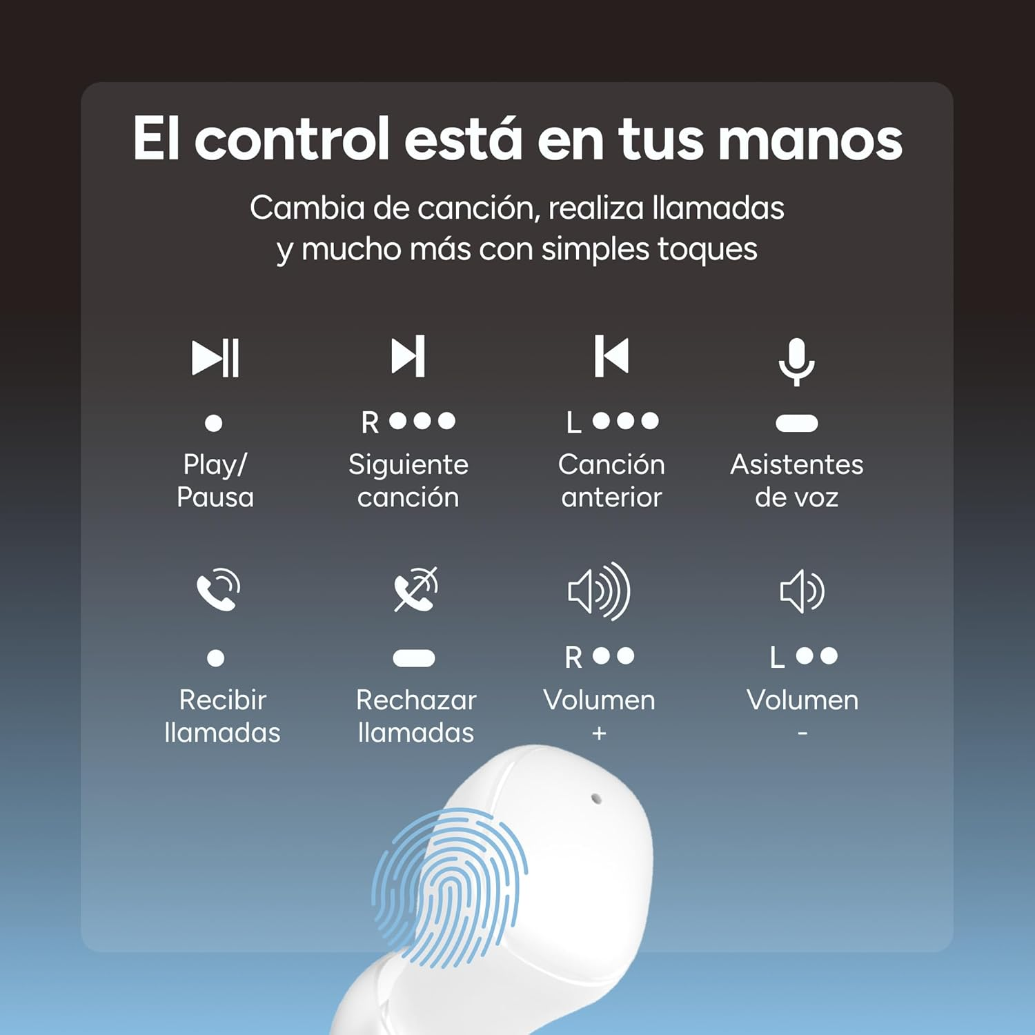 KSIX Neutron Wireless Headphones, True Wireless Stereo, Multifunctional Button, Calls, Voice Assistant, Charging Box with Carabiner, Autonomy 4 Hours + 16 Hours, USB-C, IPX4 Waterproof, Green - Green image number 4