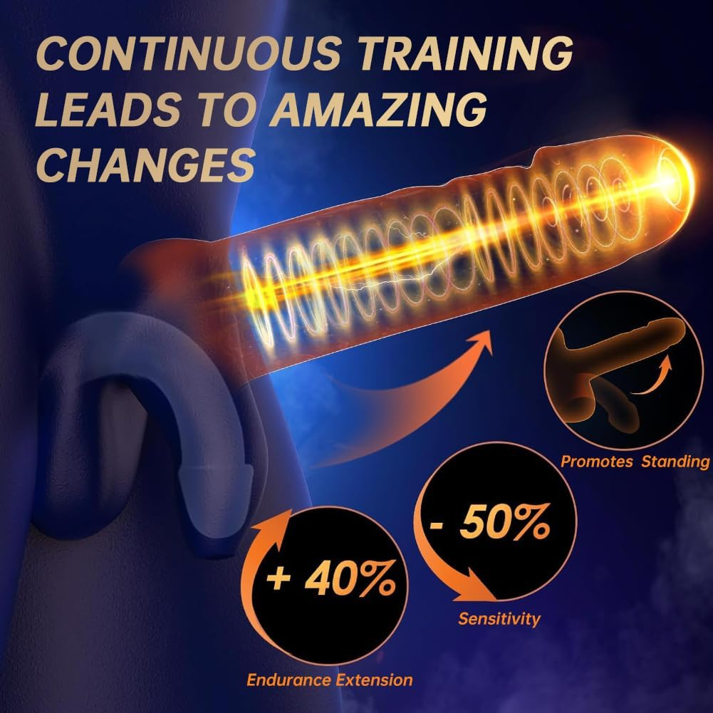 Male Sex Toys for Men - Masturbator Machine with 10 Modes Vibration & 10 Licking Tongue,Adult Sex Toys for Training & Prolong Endurance,Waterproof Male Stroker image number 1