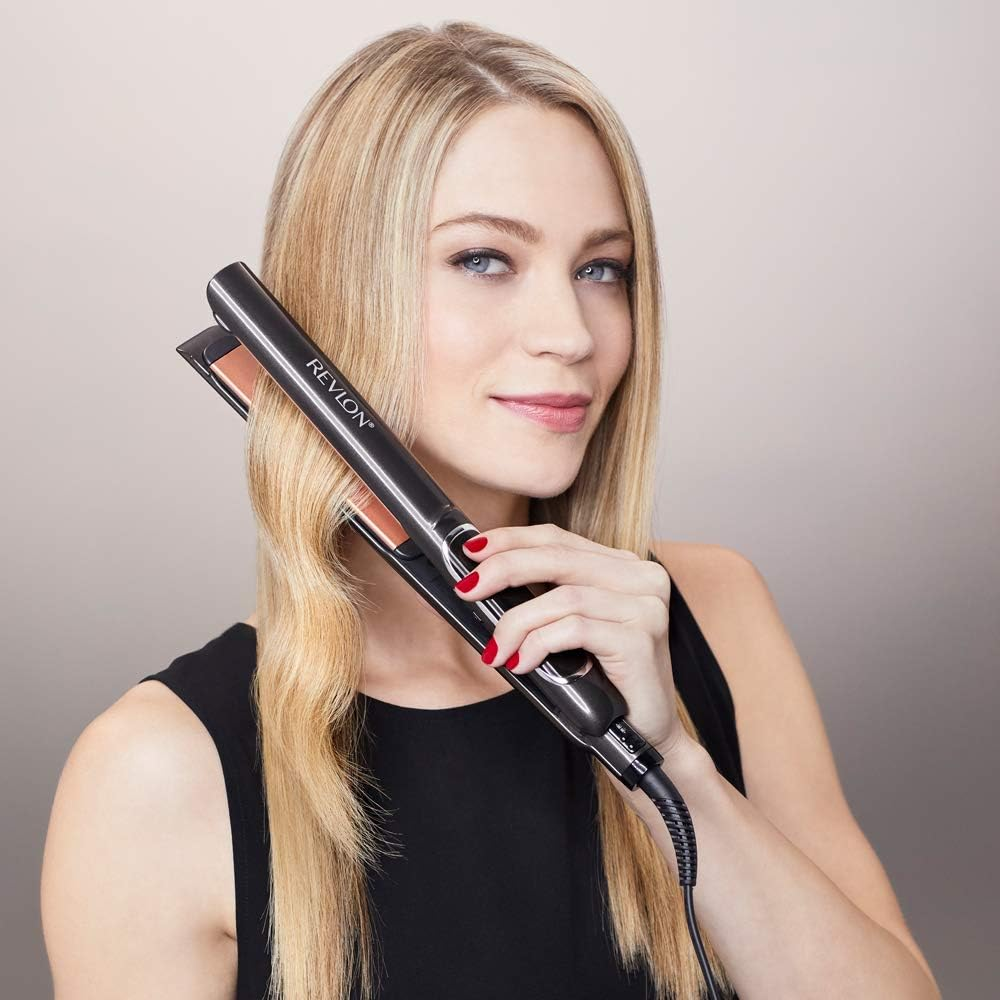 REVLON PROFESSIONAL Pro Collection Salon Straight Extra Long Copper Hair Straightener, 125 Mm, RVST2175E, Black