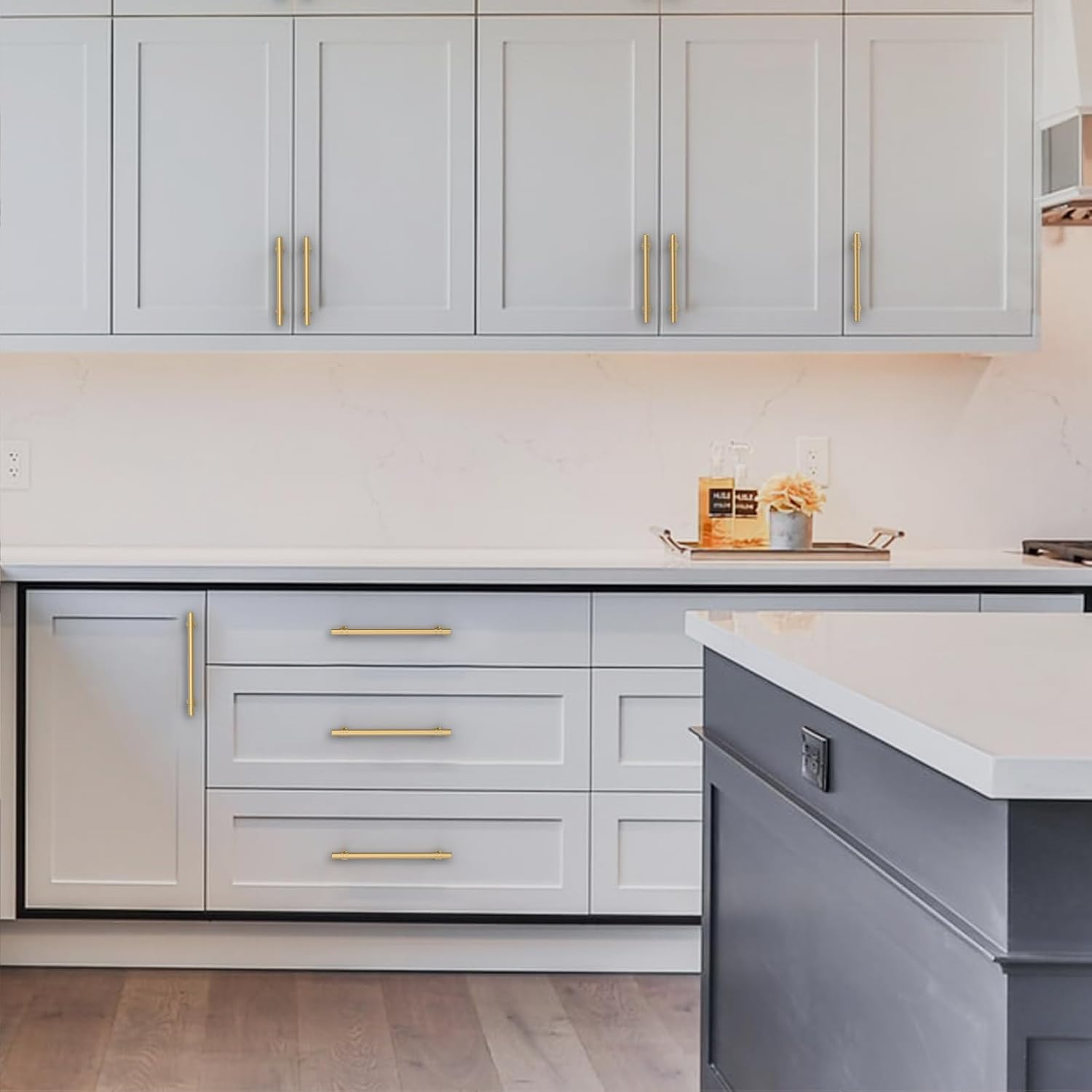 Asidrama 10 Pack 12.6 Inch(320Mm) Champagne Bronze Kitchen Cabinet Handles, Cabinet Pulls Kitchen Cabinet Hardware Cupboard Handles Drawer Pulls image number 7