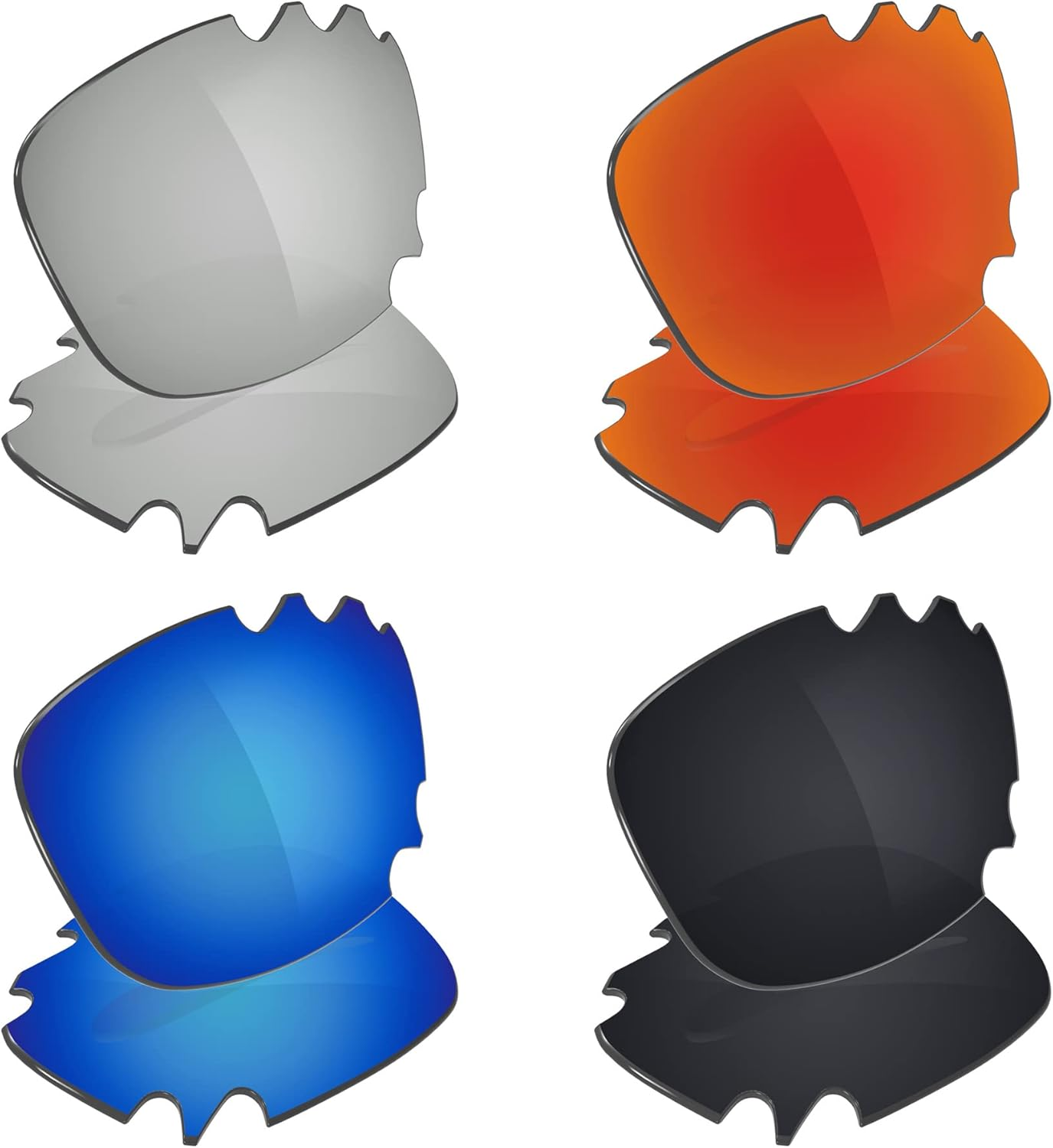 Galvanic 4 Pairs Polarized Lenses for Oakley Racing Jacket/Jawbone Vented Pack P03 image number 1