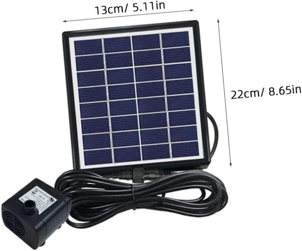 Balacoo 4W Solar Floating Fountain Water Pump for Garden Pond Outdoor Landscape Fish Tank Aerobic Water Feature Miniature Solar Fountain for Pool image number 4