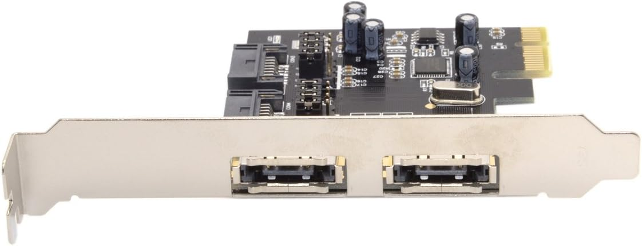 CY PCI-E to 4 Ports SATA 3.0 ESATA PCIE SATA3 6Gbps PCI-E Adapter Expansion Card image number 3