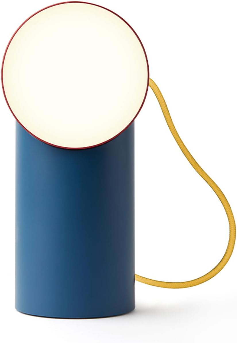 Lexon Orbe Portable LED Lamp with Moving Head, Blue/Red/Yellow