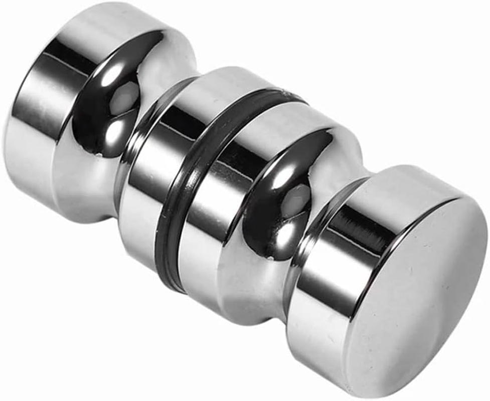 BIGTEDDY Back-To-Back Glass Door Knob Puller Push Handle Bathroom Shower Stainless Steel image number 6