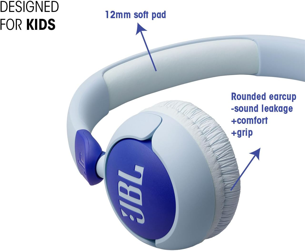 JBL Junior 320 Wired on Ear Headphones, Purple image number 7