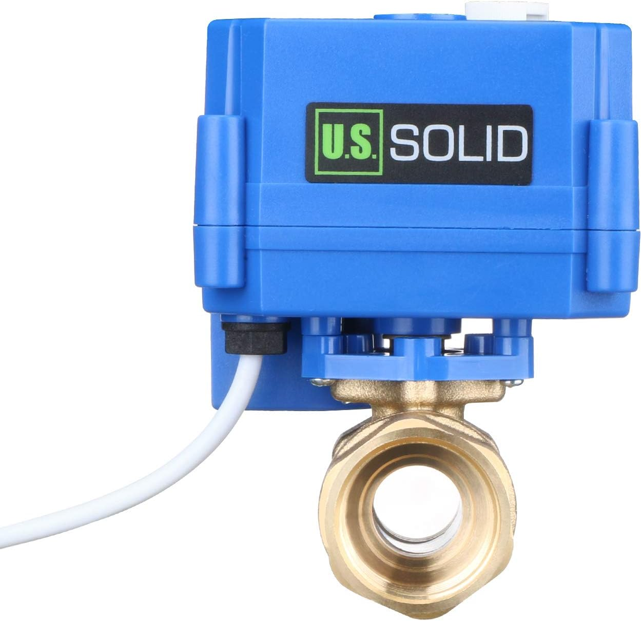 U.S. Solid Motorized Ball Valve- 3/4 Brass Ball Valve with Manual Function, Standard Port, 9-24V AC/DC and 2 Wire Auto Return Setup By image number 7