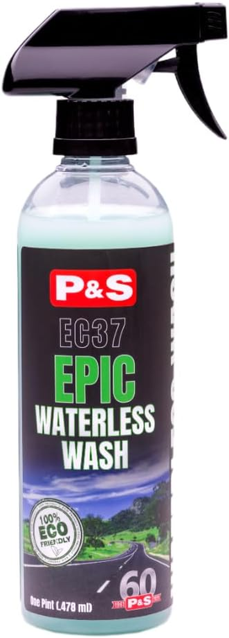 P&S Professional Detail Products - Epic Waterless Wash - Lubricants and Cleaning Agents Carefully Remove Soil without Water; Polymer Gloss Intensifier; Safe on Paint, Metal, & Glass (1 Pint) image number 2