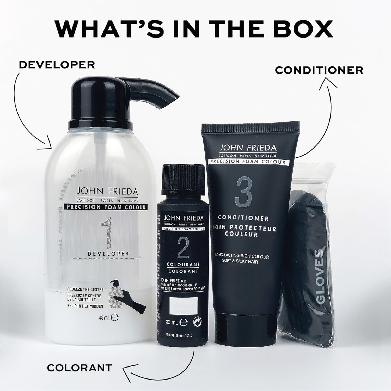 John Frieda Precision Foam Colour, Blue Black 2A - Blue Black 2A image number 3