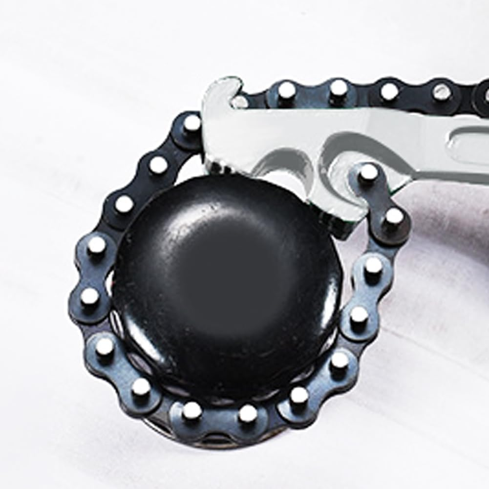 12Inch Chain Wrench,Heavy Duty Pipe Fitting Chain Wrench,Portable Plumbing Spanner,Adjustable Long Handle Wrench Tool for Oil Filter,Water Purifier Belt,Pipe Fitting ﻿ image number 4
