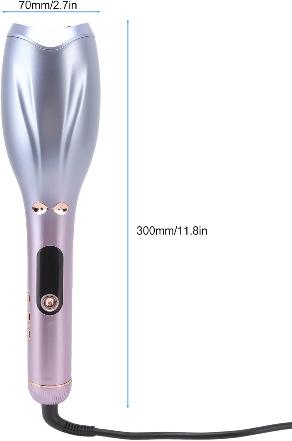 Automatic Curling Iron ABS Innovative Key Design Automatic Curling Iron 110-240V Wide Temperature Range Fast Heating Rate for Women'S Hair Styling (AU Plug) image number 2