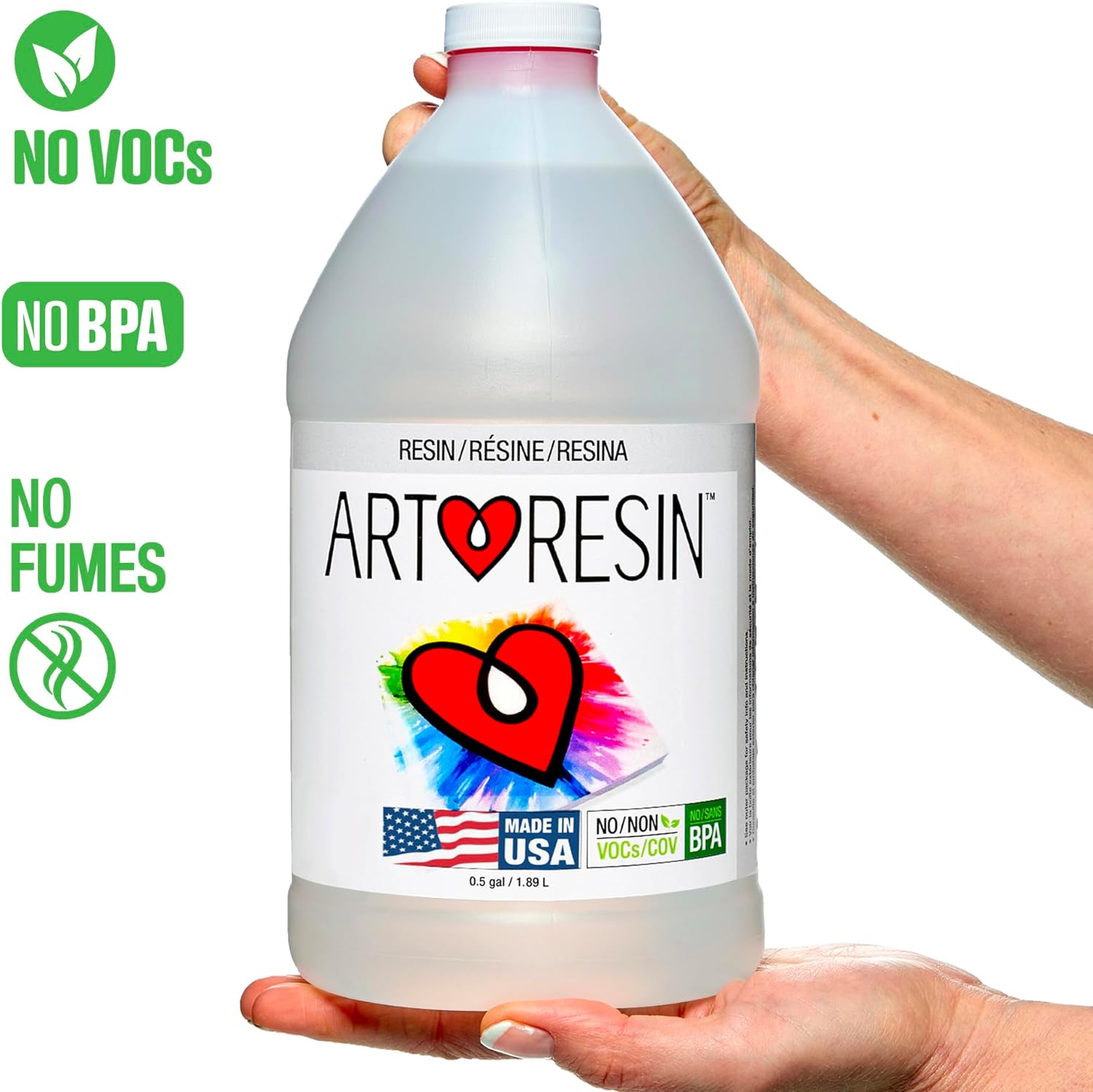 Artresin - Epoxy Resin - Clear - Non-Toxic - 1 Gal (0.5 Gal Resin + 0.5 Gal Hardener) (3.78 L) image number 1