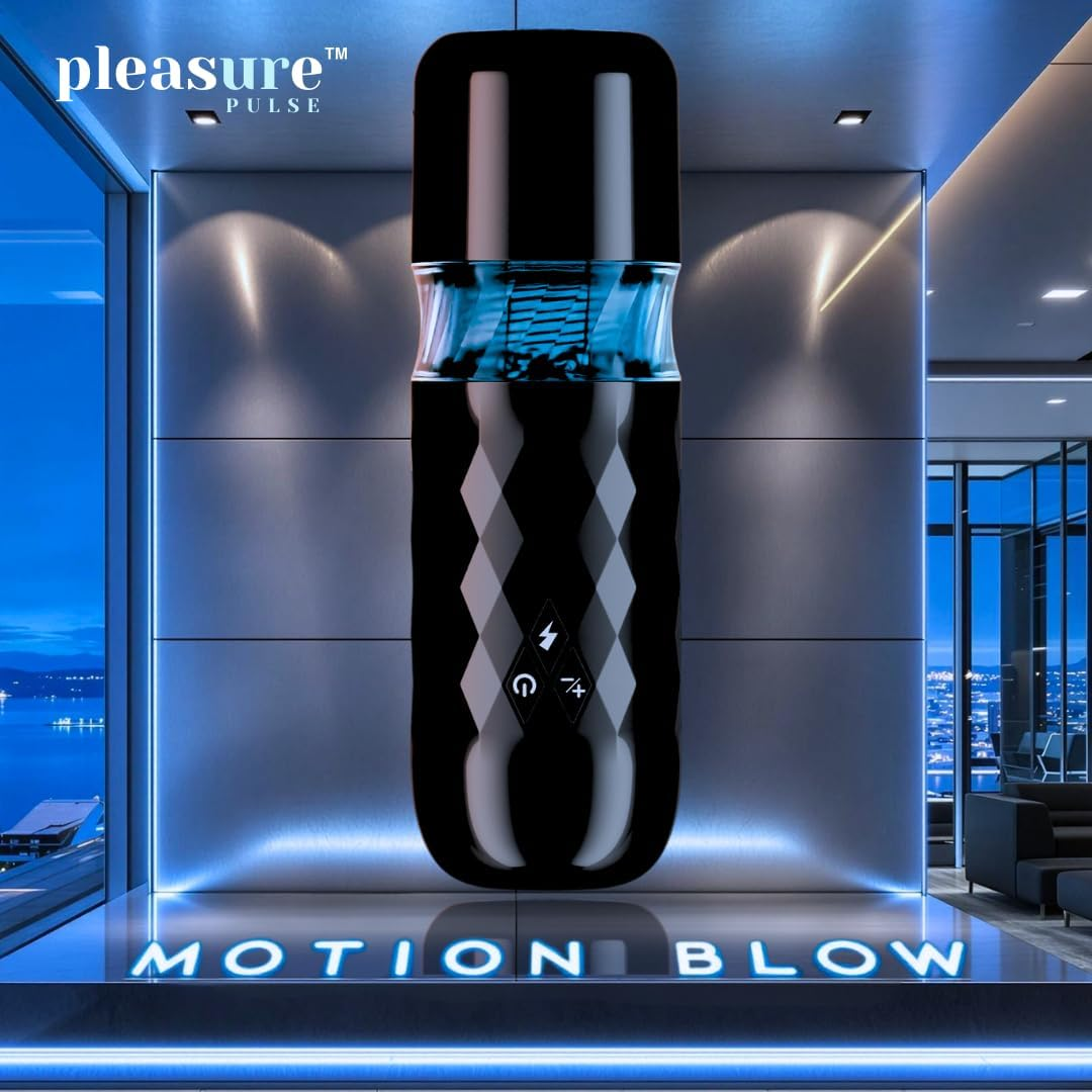 PLEASURE PULSE Male Masturbator Sex Toy for Men Smart AI APP Controlled Ai-Powered Motion Syncing to Adult Video Content NEW 2025 Next Gen Automatic Masturbating Cup with 7 Thrusting & 7 Rotating Modes for Penis Stimulation, Electric Pocket Pussy, 3D Realistic Blowjob, Hands-Free Stroker, Strong Suction Cup, Dominion Black image number 6