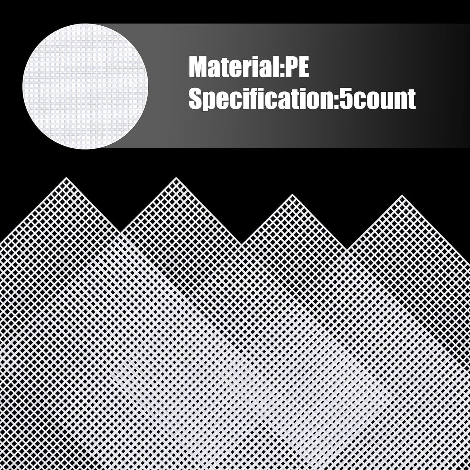 Plastic Mesh Canvas Sheets for Embroidery,4Pcs Plastic Mesh Canvas Mesh Canvas Sheets,Plastic Needlepoint Canvas White Plastic Mesh Sheets,Plastic Canvas Plastic Mesh Sheets,Plastic Mesh Canvas Sheets image number 4