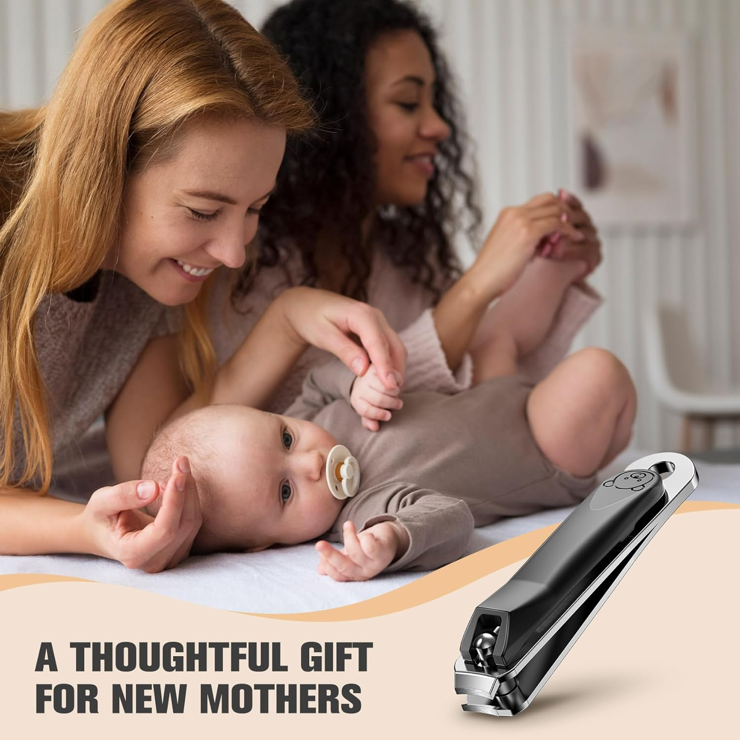 FERYES Newborn Kids Nail Clippers - Small Jaw Precise Baby Nail Trimmer Fingernail Clippers for Toddler, Child, Infant - Safe & Precise Nail Grooming Tool for Baby