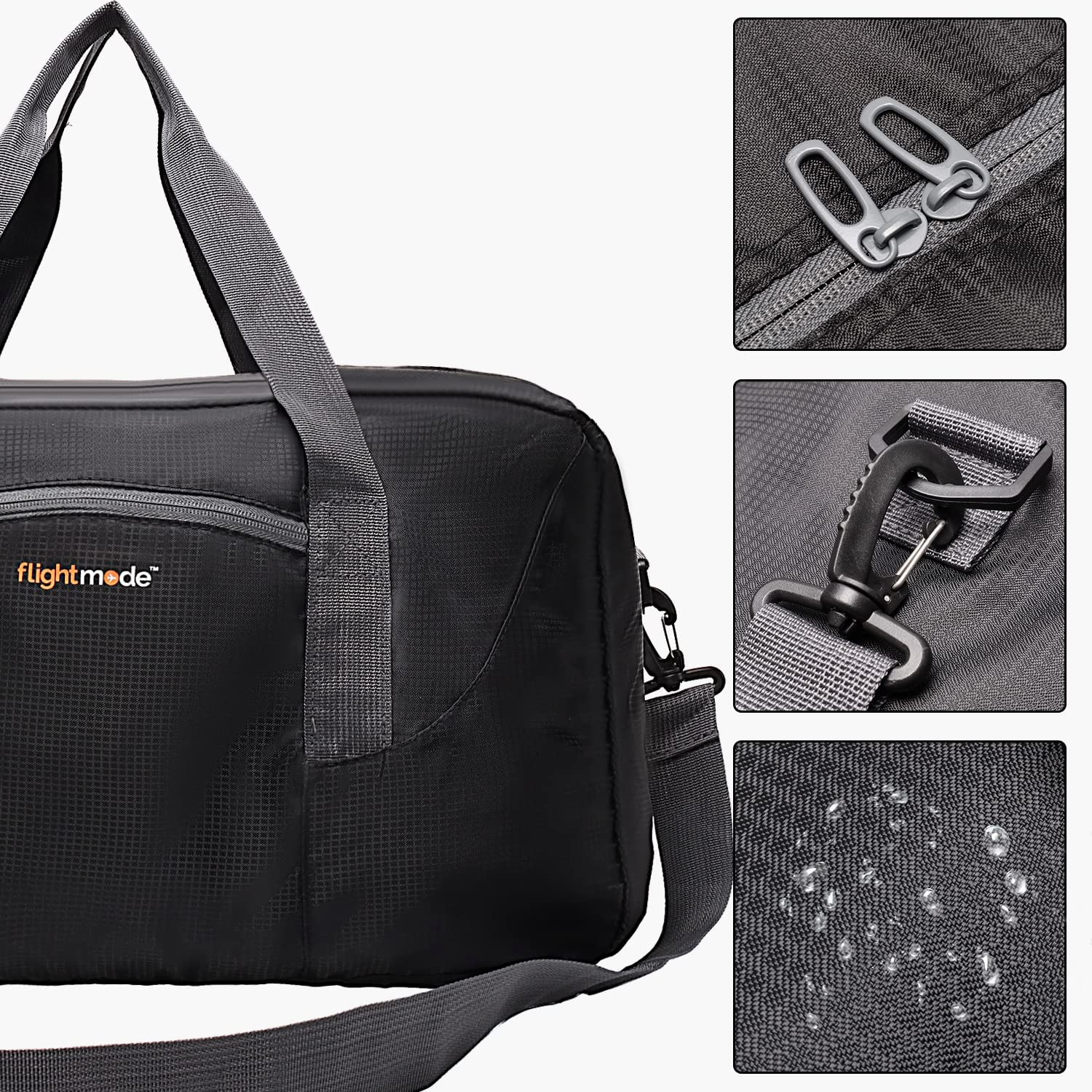 Flightmode Travel Duffle Bag, 35L Foldable Lightweight Duffel Travel Bag Overnight Bag Gym Bag with Inner Pocket for Men Women Travel Sports Duffels (1 Pack) - 2 Pack image number 6