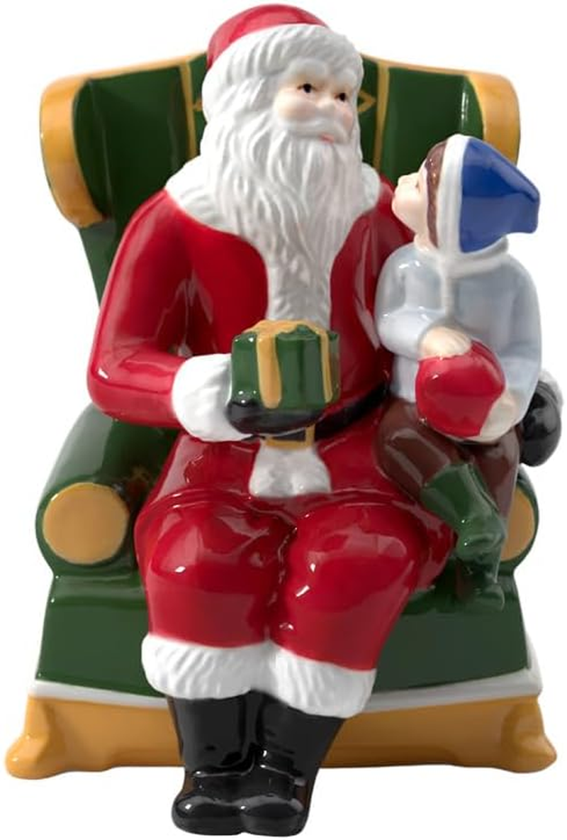 Villeroy & Boch Christmas Toys Santa'S Sleigh-Ride Music Box 22X70X16 Cm - Porcelain, Plays Santa Claus Is Coming to Town - Comes in a Gift Box