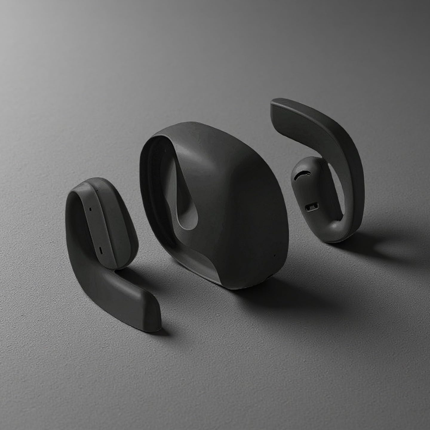 ND NEXT DESTINATION Wireless Bluetooth Headphones, Hybrid Headphones with Microphone and Hifi Stereo Sound, Wireless Over-Ear Headphones, Noise Cancelling, Red (Black) image number 2