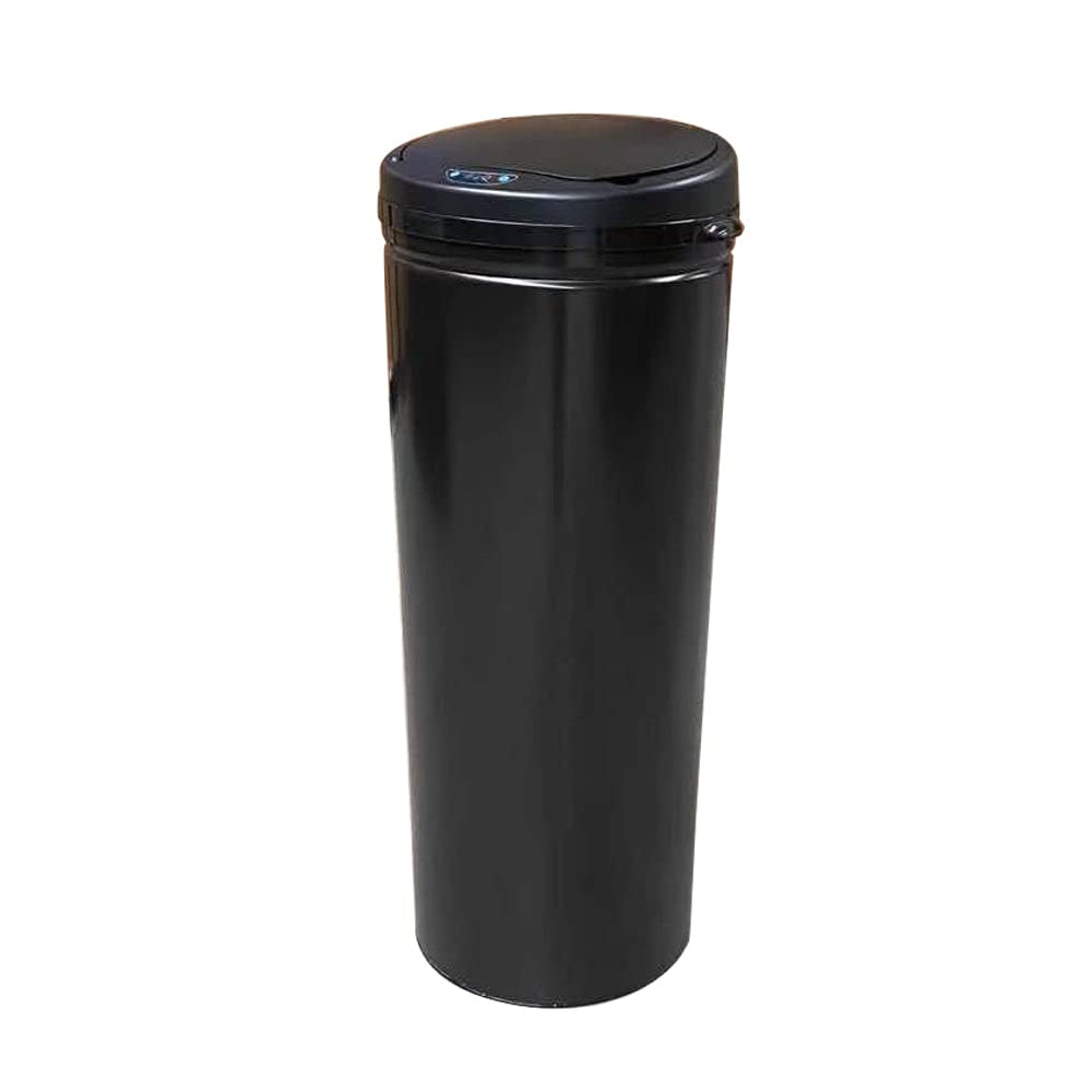 Sensor Bin 50L Black Stainless Steel Rubbish Bin Motion Automatic image number 1