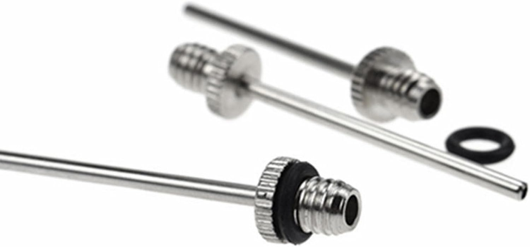 BGENHPON Stainless Steel Inflator Ball Pump Needle 10 Pack with Side Holes for Sports Balls Inflation Football Basketball Rugby