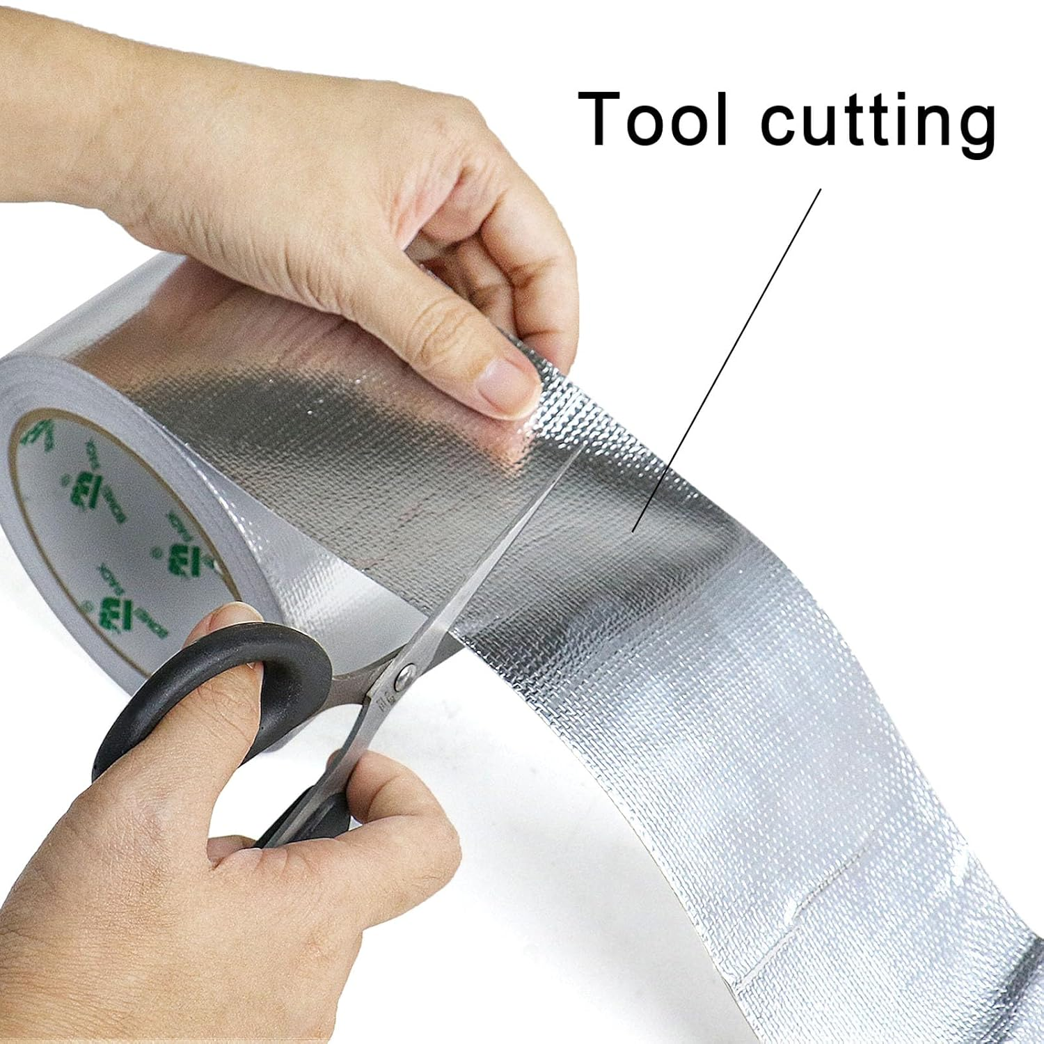 BOMEI PACK 1 Roll Aluminum Foil Heat Shield Tape,Heat Reflective Heat Shield Thermal Barrier Foil Tape,Fiber-Glass Aluminum Foil Tape 3 Inch X 66Feet