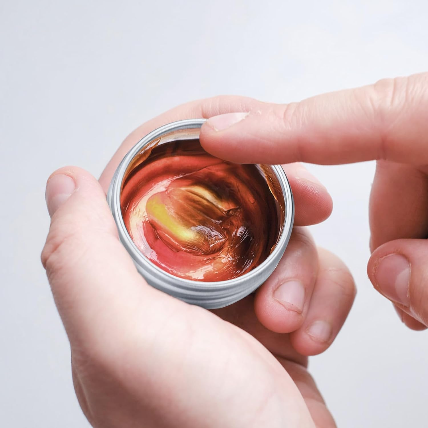 28 Pcs 15 ML Metal round Aluminum Tin Jars 1/2 Ounce Aluminum Tin Cans with Screw Lid, Lip Balm Containers for Lip Balm, Eye Shadow, Creams (Silver) image number 2