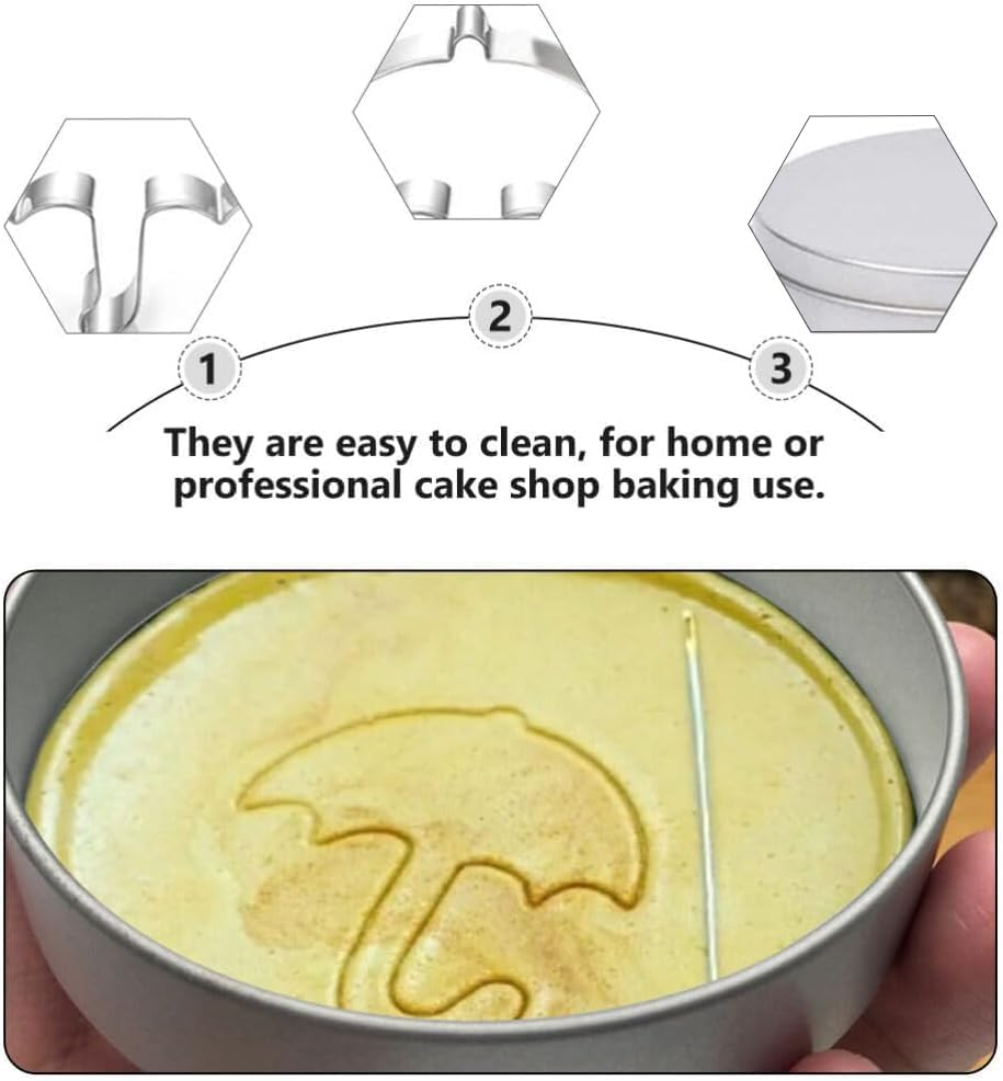 IONPSHG 12Pcs Cookie Cutters Set, Korean Sugar Candy Making Tools, Biscuits Molds Kit, Umbrella Triangle Star round with Tin Case Needle Baking Cake Molds for Christmas Party Favor