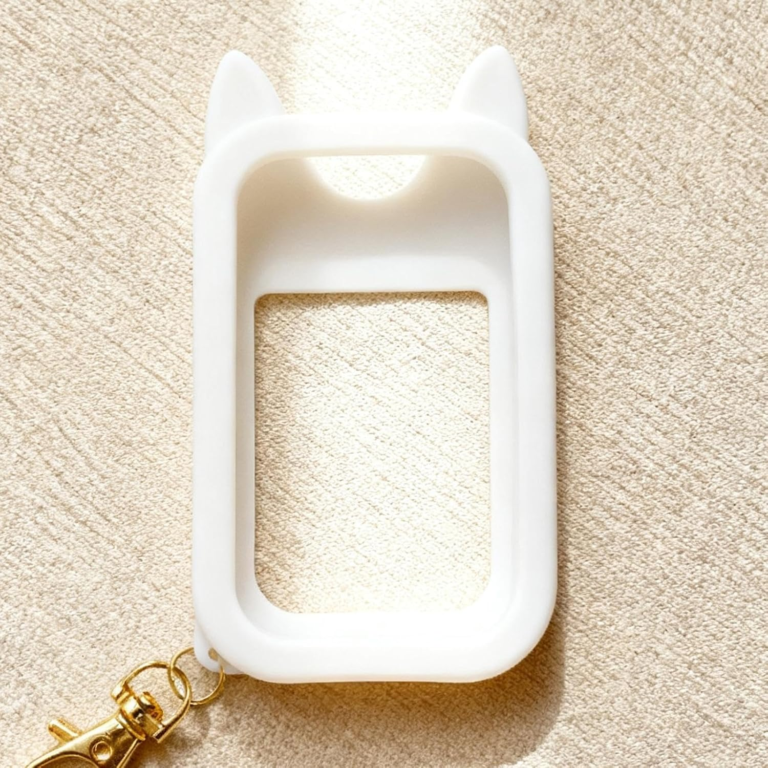 Veasbuu Hand Mist Spray Case - Cute Ears Silicone Bag Accessory,Travel Size Holder Case with Keychain,For Men Outdoor Travel Trip Car Beach Park Workplace School Mall Public image number 2